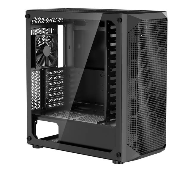 Vidutinio dydžio žaidimų korpusas su 4 ventiliatoriais10