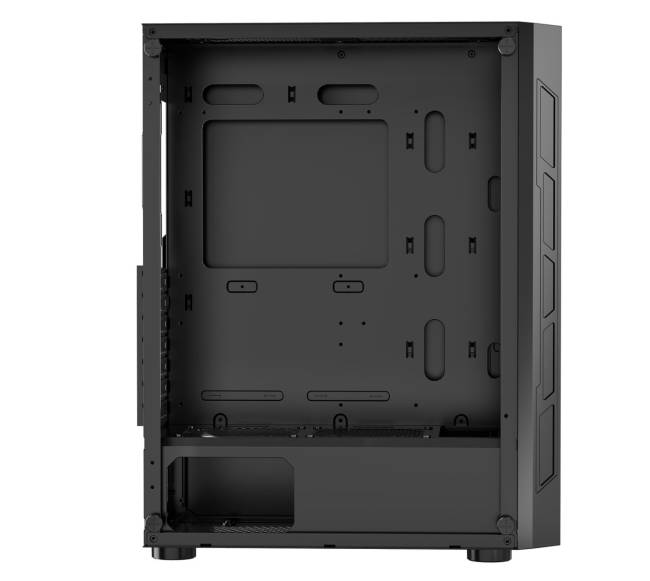 Vidutinio dydžio ATX kompiuterio korpusas su ARGB ventiliatoriais10