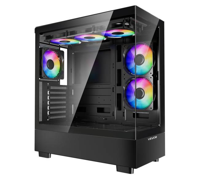 Vidutinio bokšto ATX PC žaidimų korpusas0