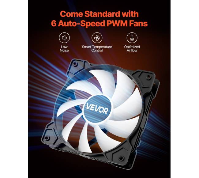 Vidutinio bokšto ATX PC žaidimų korpusas6