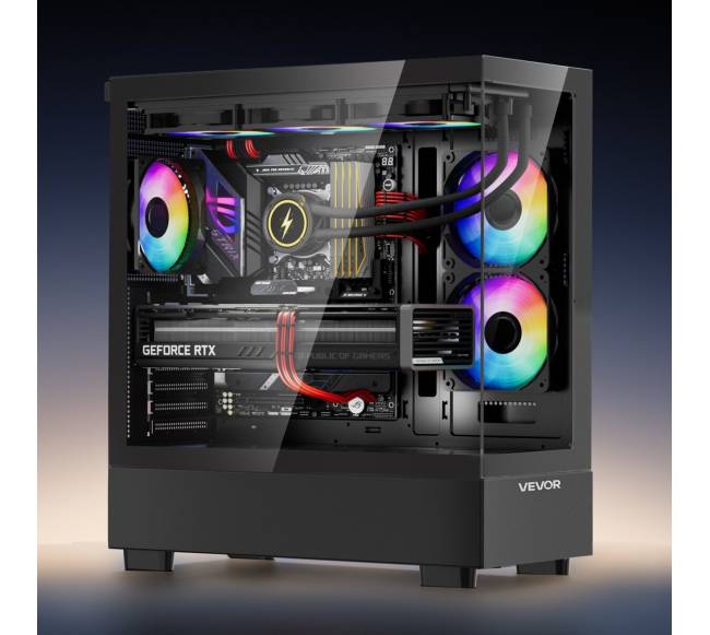 Vidutinio bokšto ATX PC žaidimų korpusas7