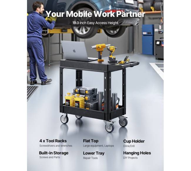 Dvigubas naudingumo vežimėlis 250 kg1