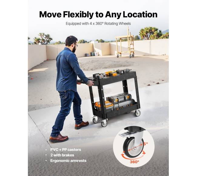 Dvigubas naudingumo vežimėlis 250 kg3