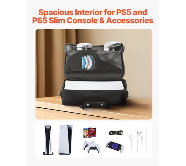 ps5 nešiojimo dėklas su kelionine taše2