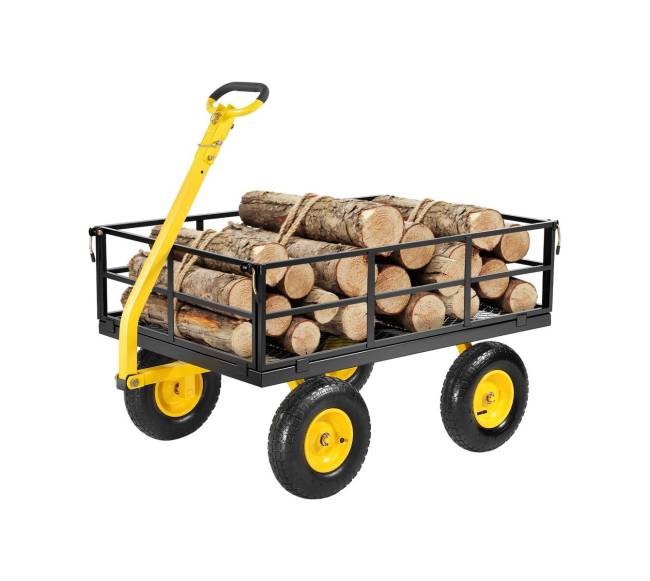 Plieninė sodo vežimėlis 544kg 13cm ratai0