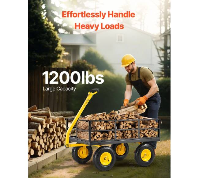 Plieninė sodo vežimėlis 544kg 13cm ratai1