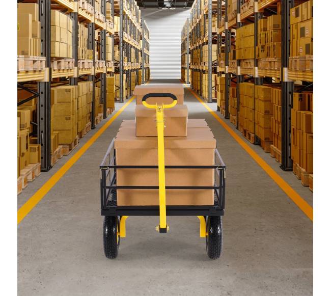 Plieninė sodo vežimėlis 544kg 13cm ratai7