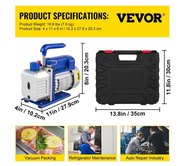 Oro vakuuminė pompa su vamzdynų rinkiniu6