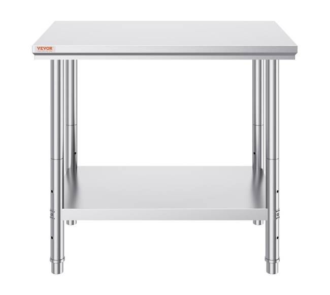 Nerūdijančio plieno darbastalis 60x90x80 cm9