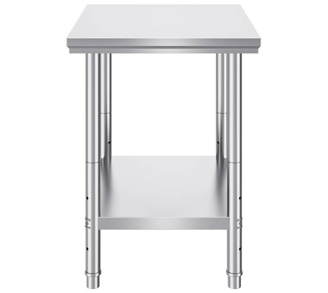 Nerūdijančio plieno virtuvės darbo stalas 60x76x80 cm10