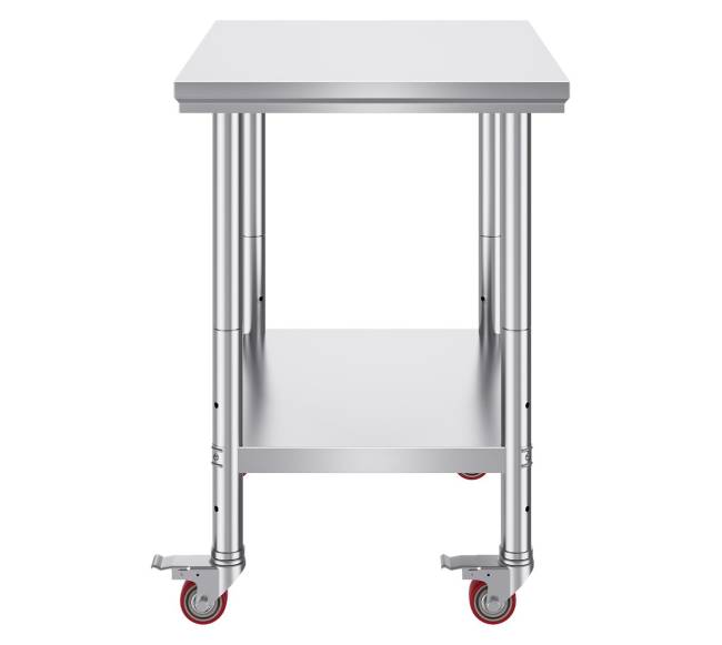 Nerūdijančio plieno stalelis su ratukais10