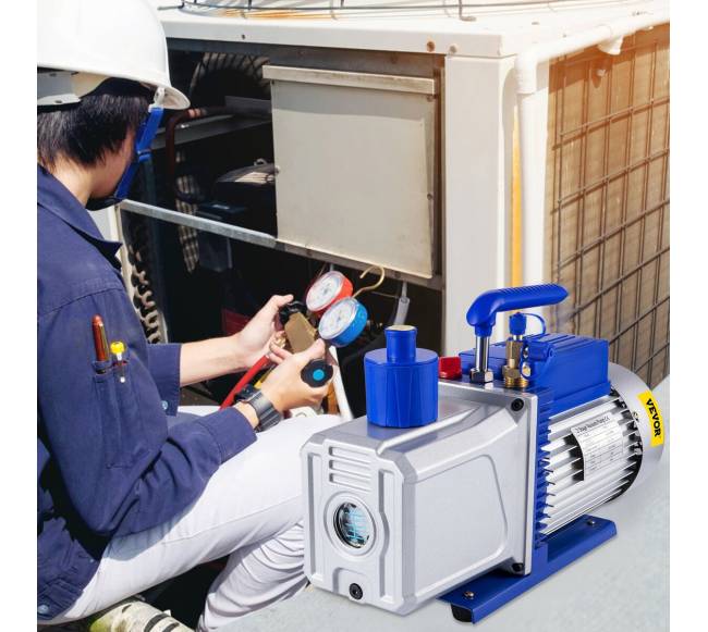 10 CFM dviejų pakopų vakuuminis siurblys AC7