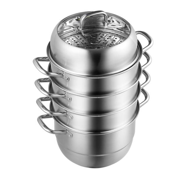 Nerūdijančio plieno garpuodis koldūnams 5 aukštų0