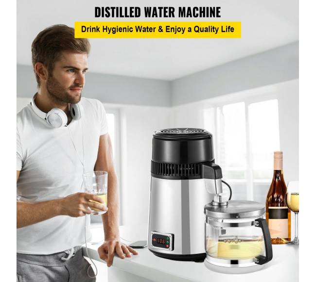 Reguliuojamos temperatūros vandens distiliatorius 750W 4L1