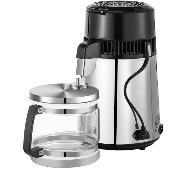 Reguliuojamos temperatūros vandens distiliatorius 750W 4L10