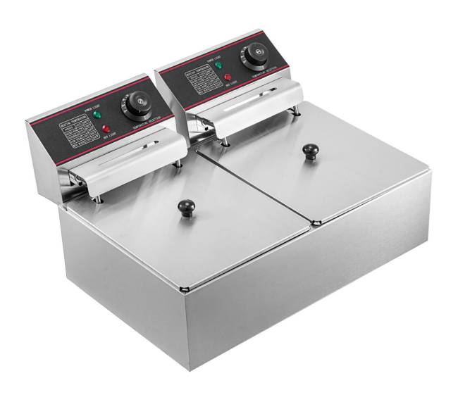 Elektrinė 12L gruzdintuvė su dviem krepšeliais9