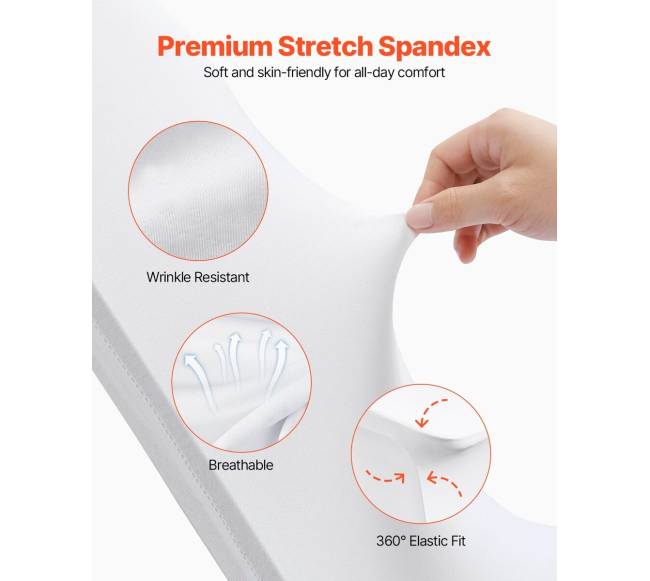 Balti elastingi kėdžių užvalkalai 100 vnt. vestuvėms2