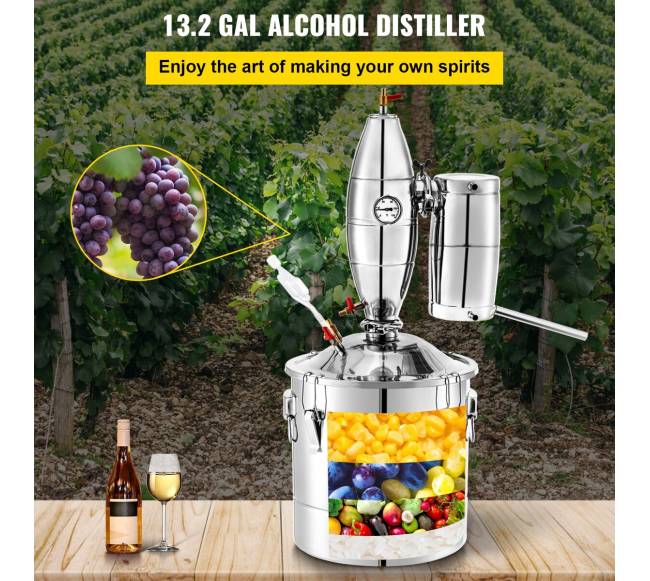 Nerūdijančio plieno vandens distiliuoklis 50L1