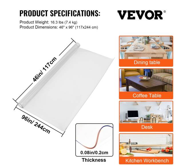 Staltiesės apsauga 117 x 244 cm6