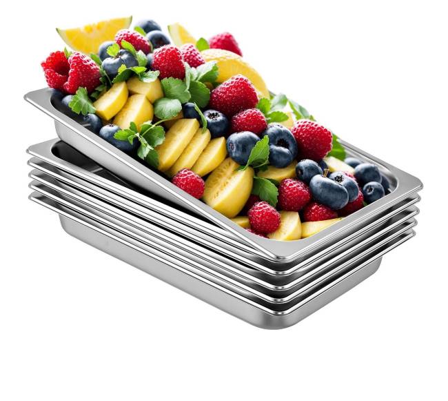 6 dalių garinių padėklų komplektas0