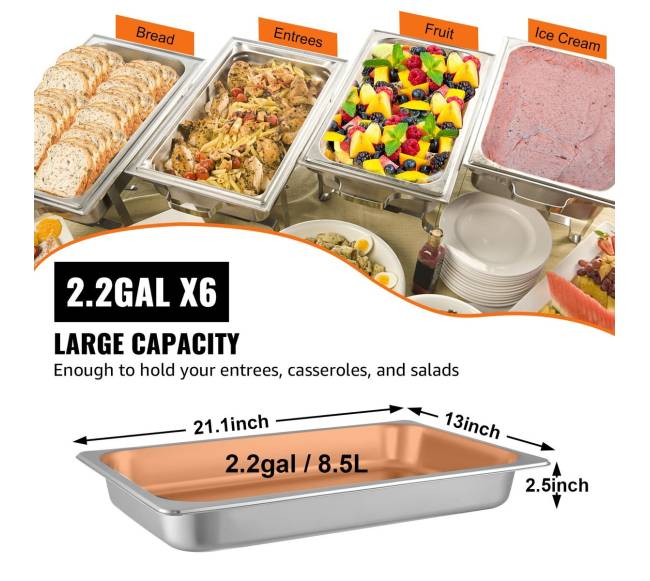 6 dalių garinių padėklų komplektas3