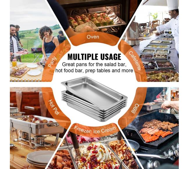 6 dalių garinių padėklų komplektas5