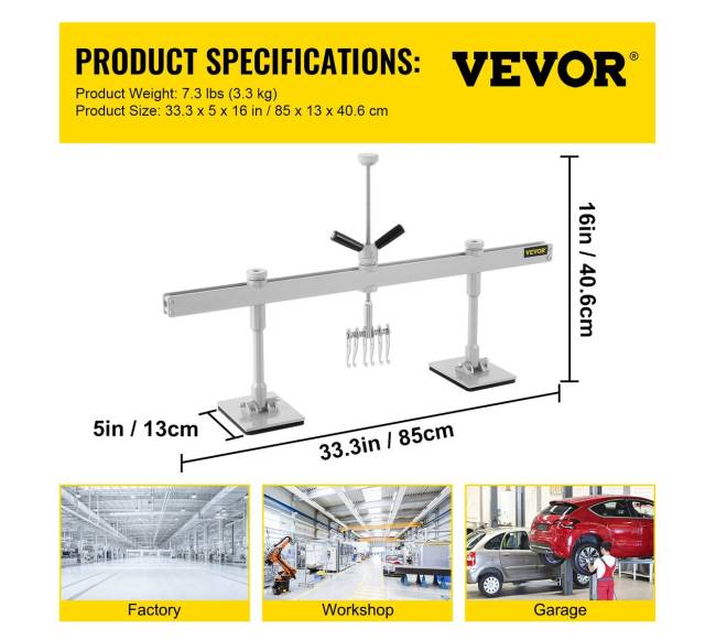 Automobilio įlenkimų traukimo rinkinys 85 cm6