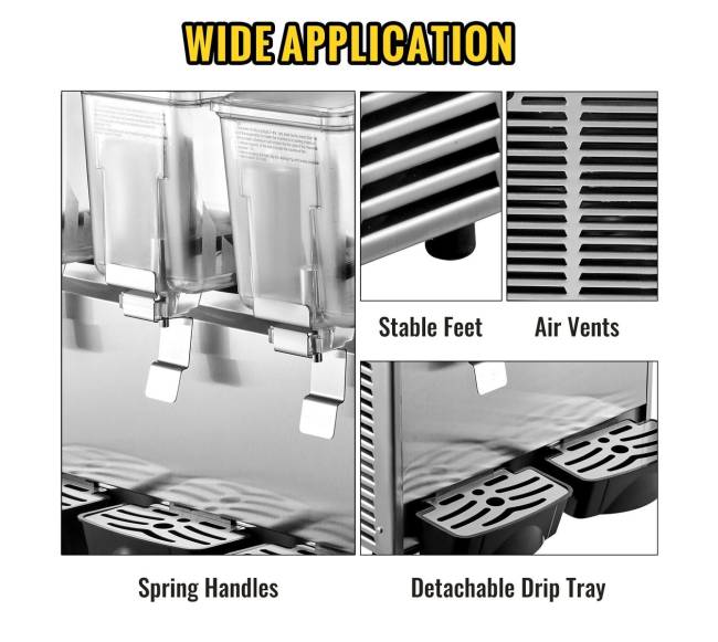 Gėrimų aušintuvas su 3 talpomis5