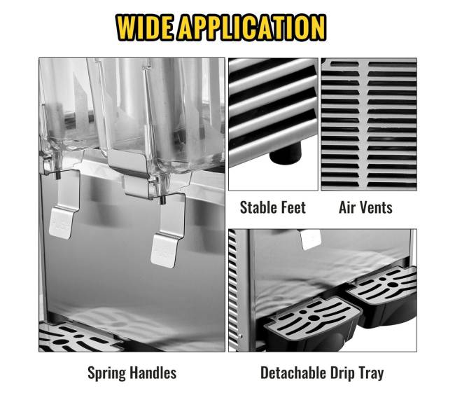 Gėrimų dozatorius 2 bakeliai su termostatu5