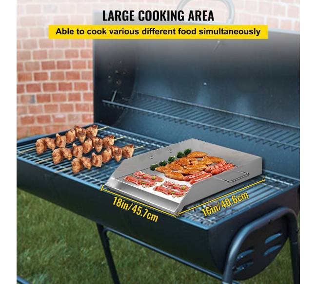 Kvadratinė grilio plokštė 40,6 x 45,7 cm2