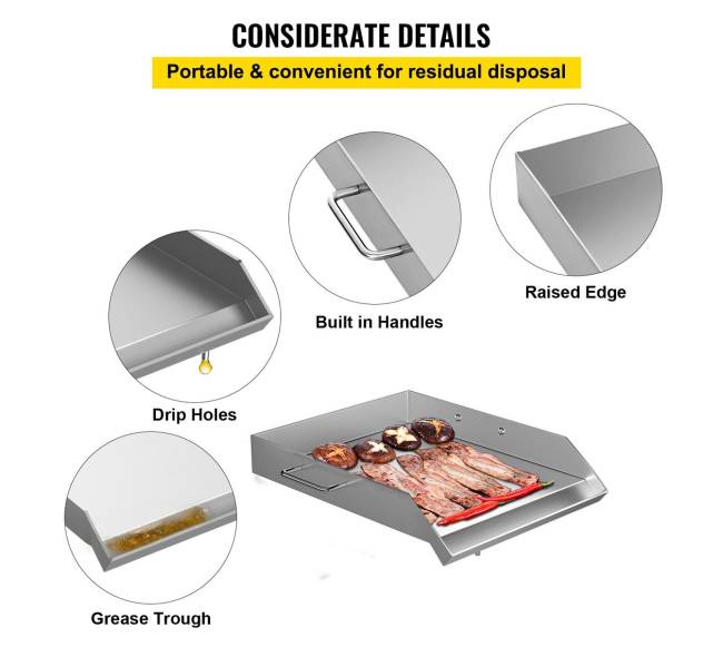 Kvadratinė grilio plokštė 40,6 x 45,7 cm4