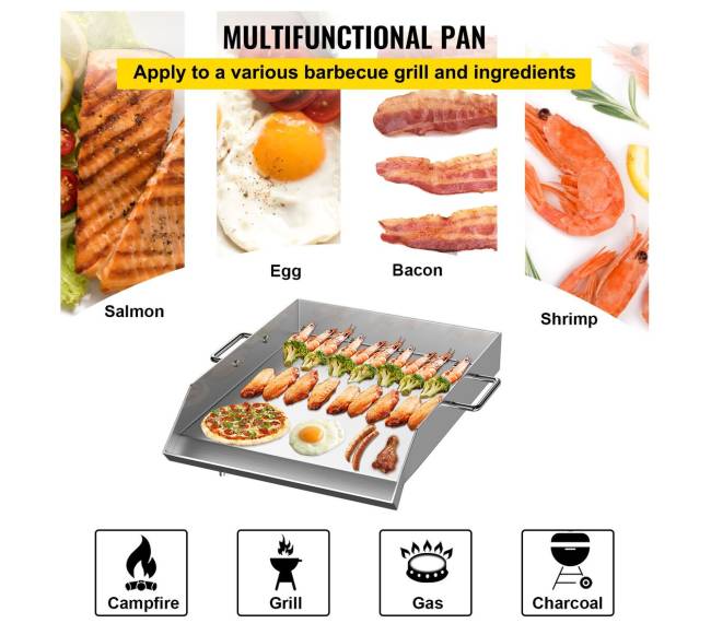 Kvadratinė grilio plokštė 40,6 x 45,7 cm5