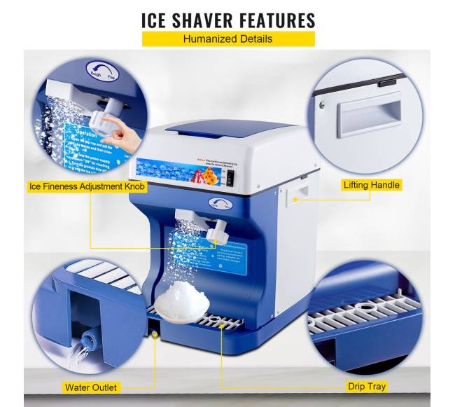 Sniego kūgių aparatas ledo smulkintuvė 220V3