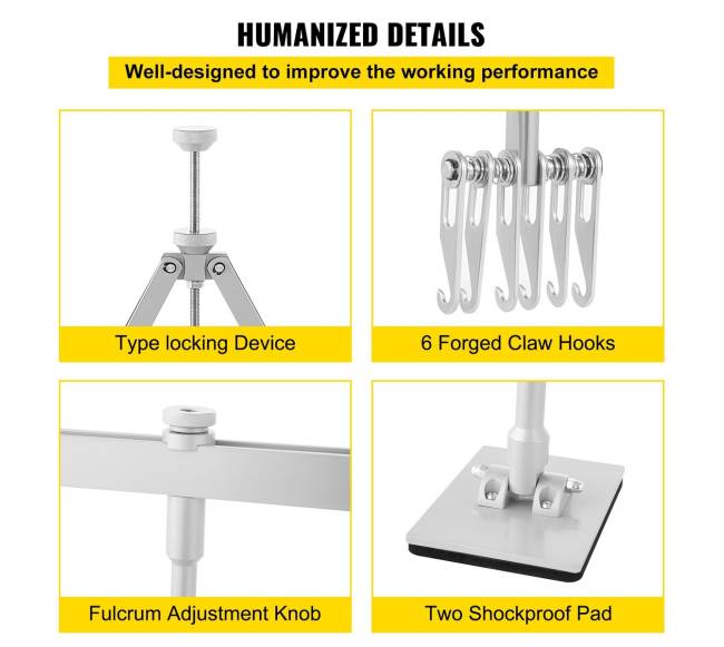 750 mm dentų traukimo svirtis su 6 kabliais4