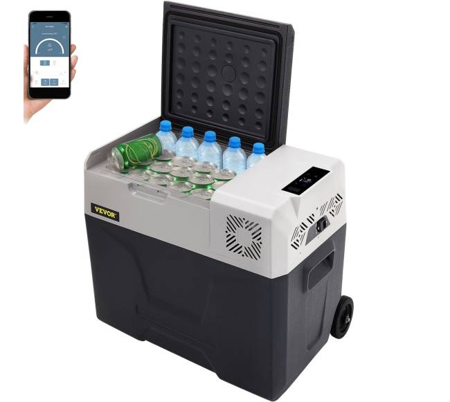 50L automobilinis šaldytuvas su kompresoriumi0