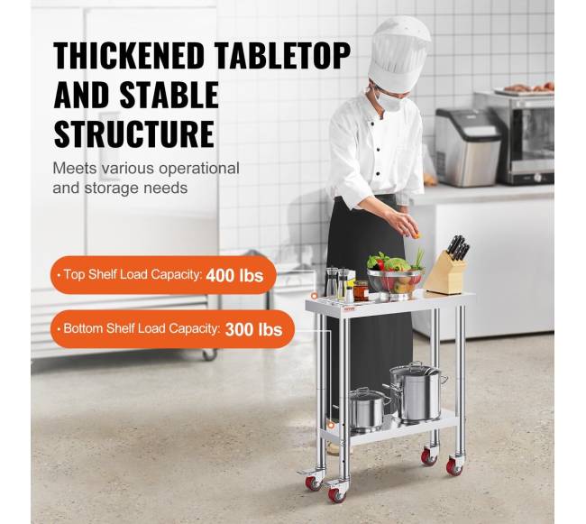 Nerūdijančio plieno darbo stalas virtuvei2