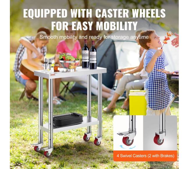 Nerūdijančio plieno darbo stalas virtuvei3