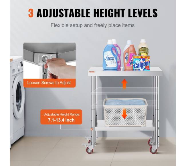 Nerūdijančio plieno darbo stalas virtuvei4