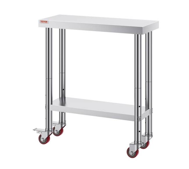 Nerūdijančio plieno darbo stalas virtuvei8