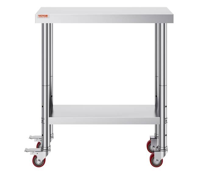 Nerūdijančio plieno darbo stalas virtuvei9