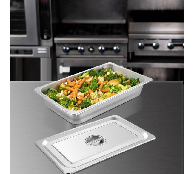 Nerūdijančio plieno garų stalo dėklai, 4 vnt.7