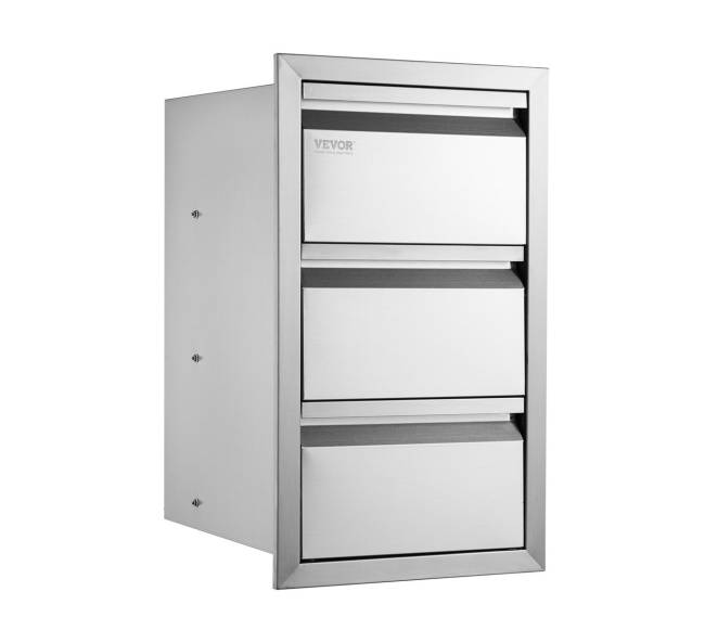 Nerūdijančio plieno virtuvės stalčių komplektas8