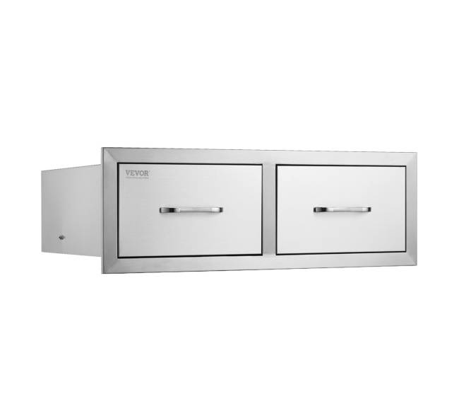 Vevor 75x25 cm BBQ stalčius su spintele8