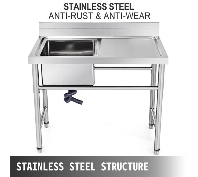 Rankų darbo nerūdijančio plieno virtuvės kriauklė1