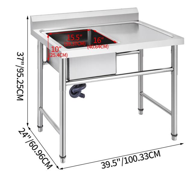Rankų darbo nerūdijančio plieno virtuvės kriauklė7