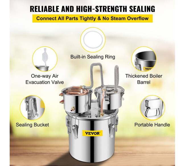 8.5 galonų naminis mėnulis nerūdijančio plieno distiliavimo aparatas5