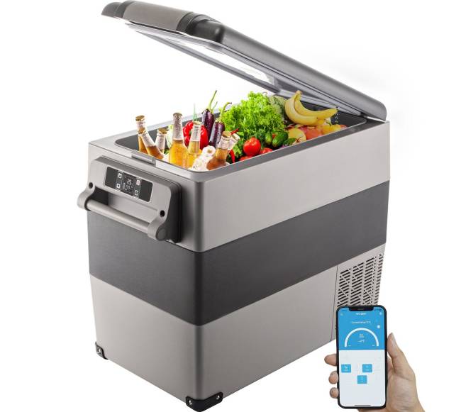 Automobilio šaldytuvas su kompresoriumi 55L0