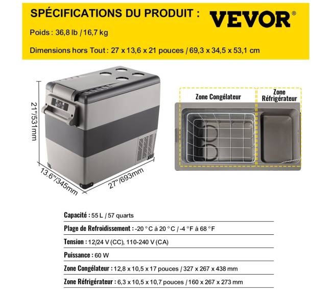 Automobilio šaldytuvas su kompresoriumi 55L6