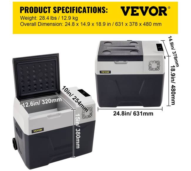 Automobilinė šaldytuvė 40L nešiojamas šaldiklis automobiliams6