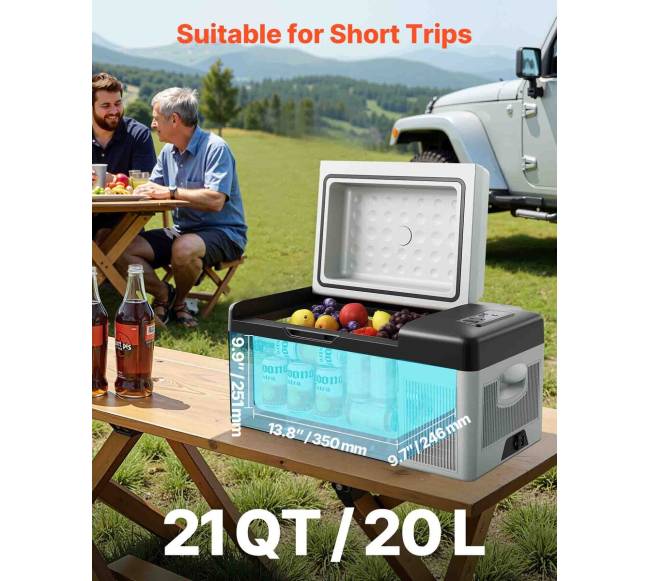 Automobilinis šaldytuvas su kompresoriumi 20L1